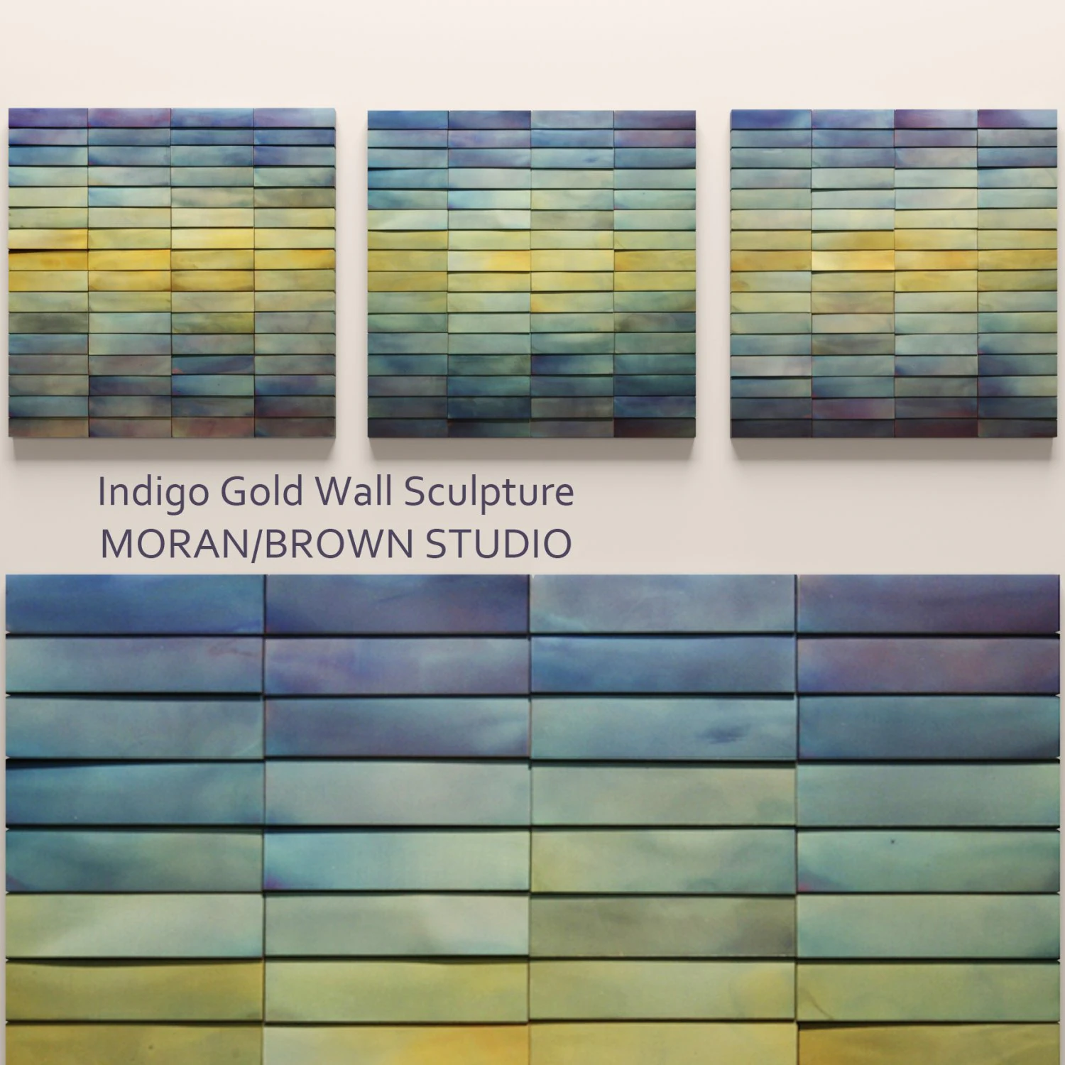 indigo gold wall sculpture 3D Model .c4d .max .obj .3ds .fbx .stl .blend 