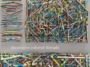 decorative colored threads 3D मॉडल