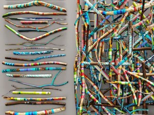 decorative colored threads 3D Model