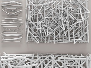 decorative colored threads 3D Model