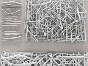 decorative colored threads 3D Model