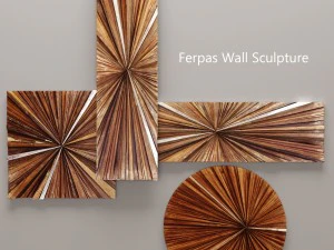 escultura de parede ferpas Modelo 3D