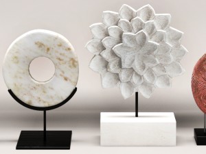 set of statues and sculptures 3D 모델