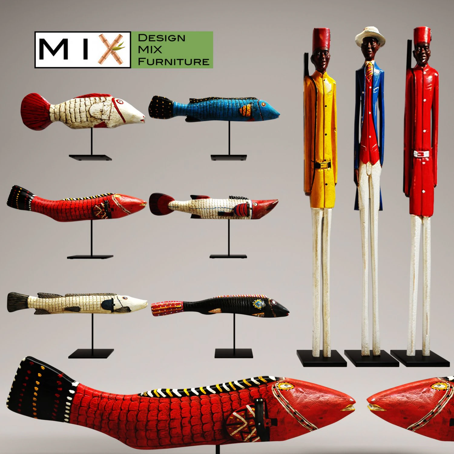 figurines collection mixfurniture 1 3D Model .c4d .max .obj .3ds .fbx .stl .blend 