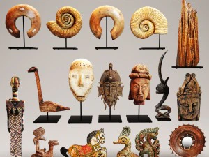 ensemble de statues de collection de figurines Modèle 3D