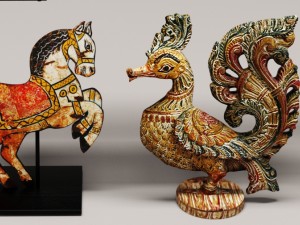 figurines collection statues set Model 3D