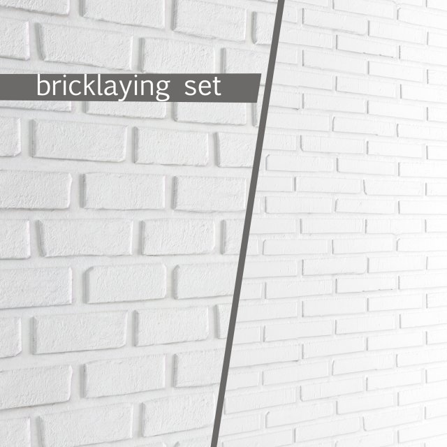 white bricks 3D Модель .c4d .max .obj .3ds .fbx .stl .blend 
