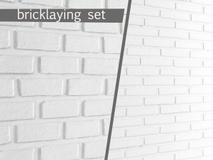white bricks 3D Model