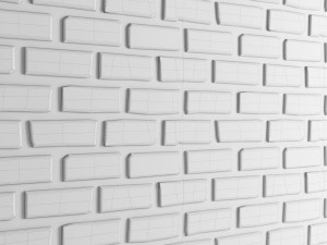 white bricks 3D Модель
