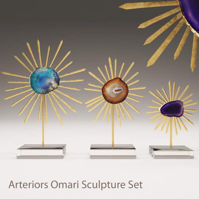 arteriors omari 3D Модель .c4d .max .obj .3ds .fbx .stl .blend