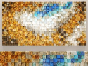 wood mosaic 3Dモデル