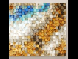 wood mosaic Modèle 3D