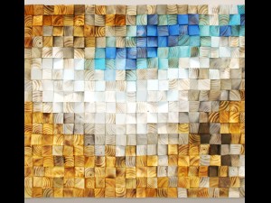 wood mosaic Modèle 3D