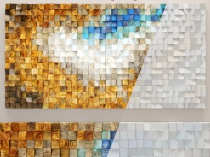 wood mosaic Modèle 3D