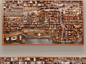 mosaik kayu Model 3D