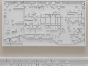 wood mosaic 3D Model
