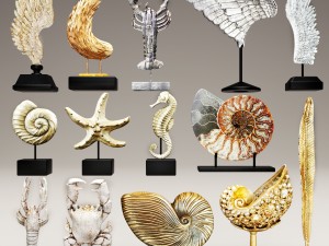 collection figurines statues 3D Model