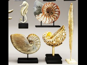 collection figurines statues 3D Model