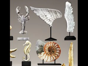 collection figurines statues 3D Model