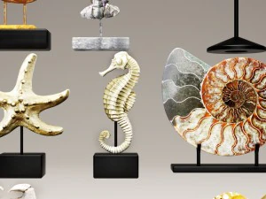 collection figurines statues 3D Model