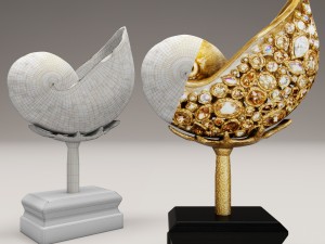 jay strongwater nautilus shell 3D Model