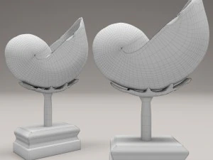 jay strongwater nautilus shell 3D Model