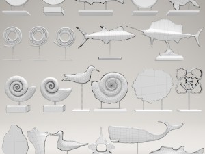 collection figurines 3D Модель