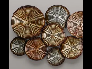 circles wall decor 3D Model