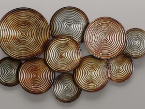 circles wall decor 3D Model