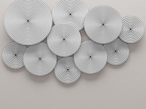circles wall decor Modelo 3D
