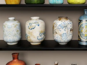 collection vases and bottles 3D Model