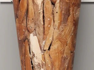collection of wooden vases 3D Model