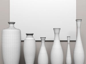 collection vases Model 3D
