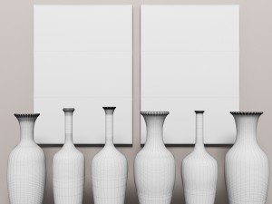 collection vases 3D-Modell
