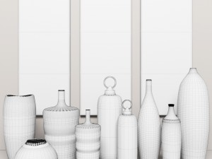 collection vases 3D Модель