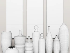 collection vases 3D Model
