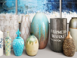 collection vases Modelo 3D