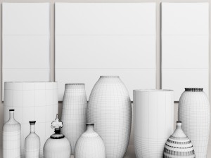 collection vases Modelo 3D