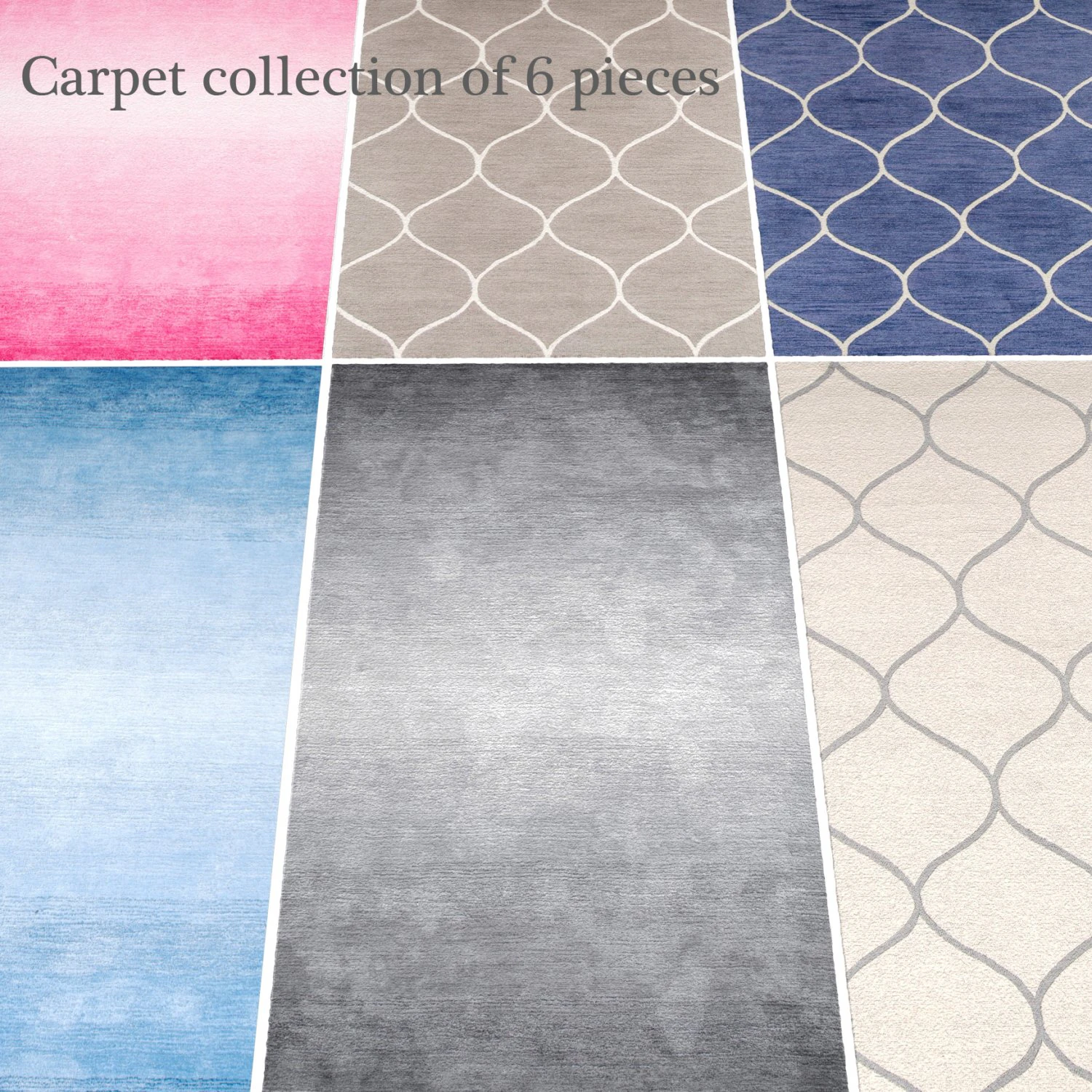 carpet collection 3D Model .c4d .max .obj .3ds .fbx .stl .blend 
