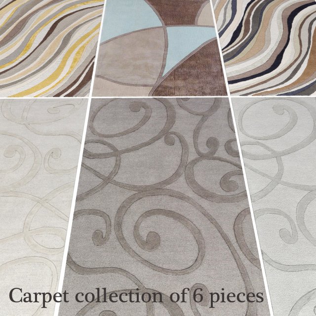 carpet collection 3D 모델 .c4d .max .obj .3ds .fbx .stl .blend 
