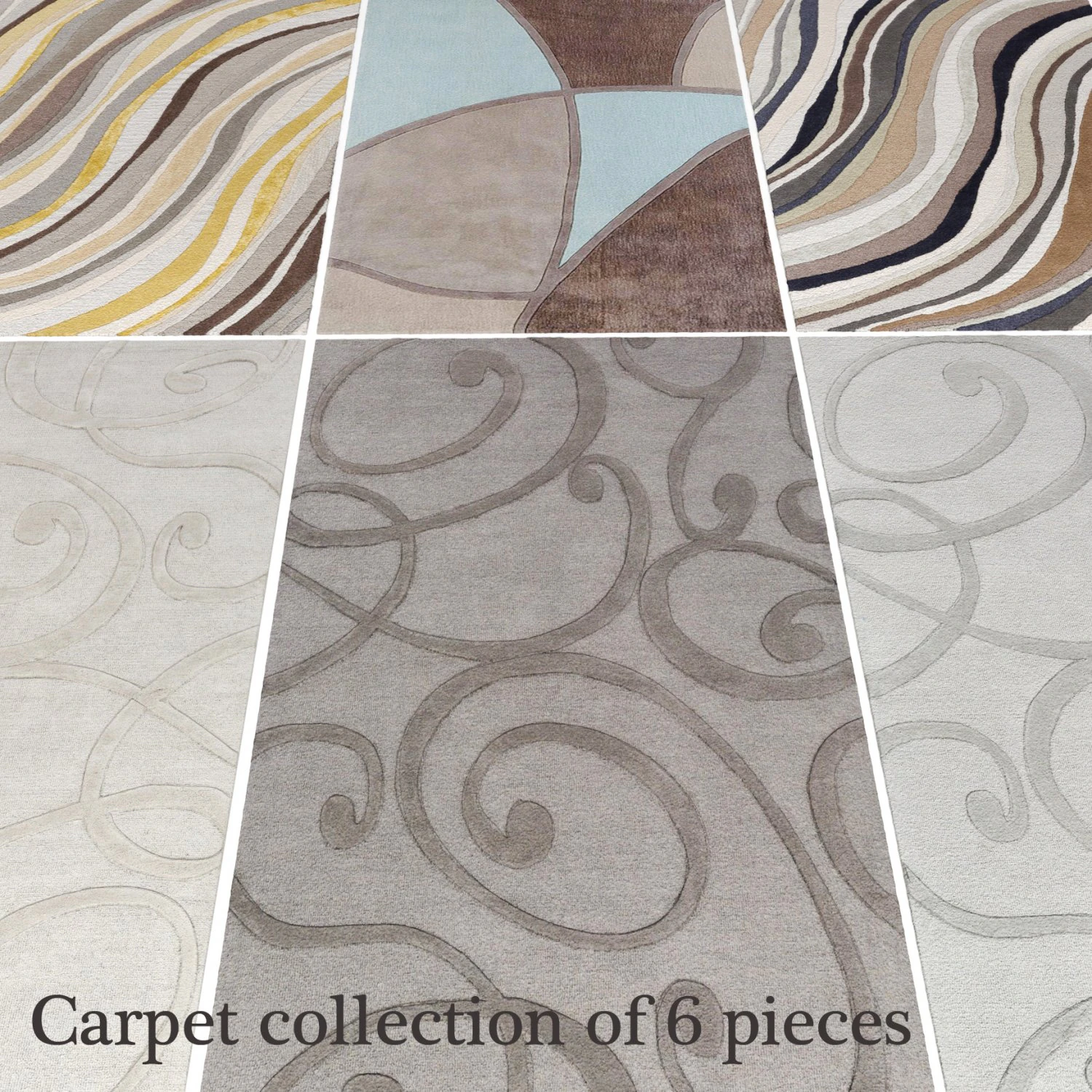 carpet collection 3D Model .c4d .max .obj .3ds .fbx .stl .blend 