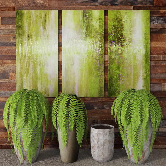 fern collection Modello 3D .c4d .max .obj .3ds .fbx .stl .blend 