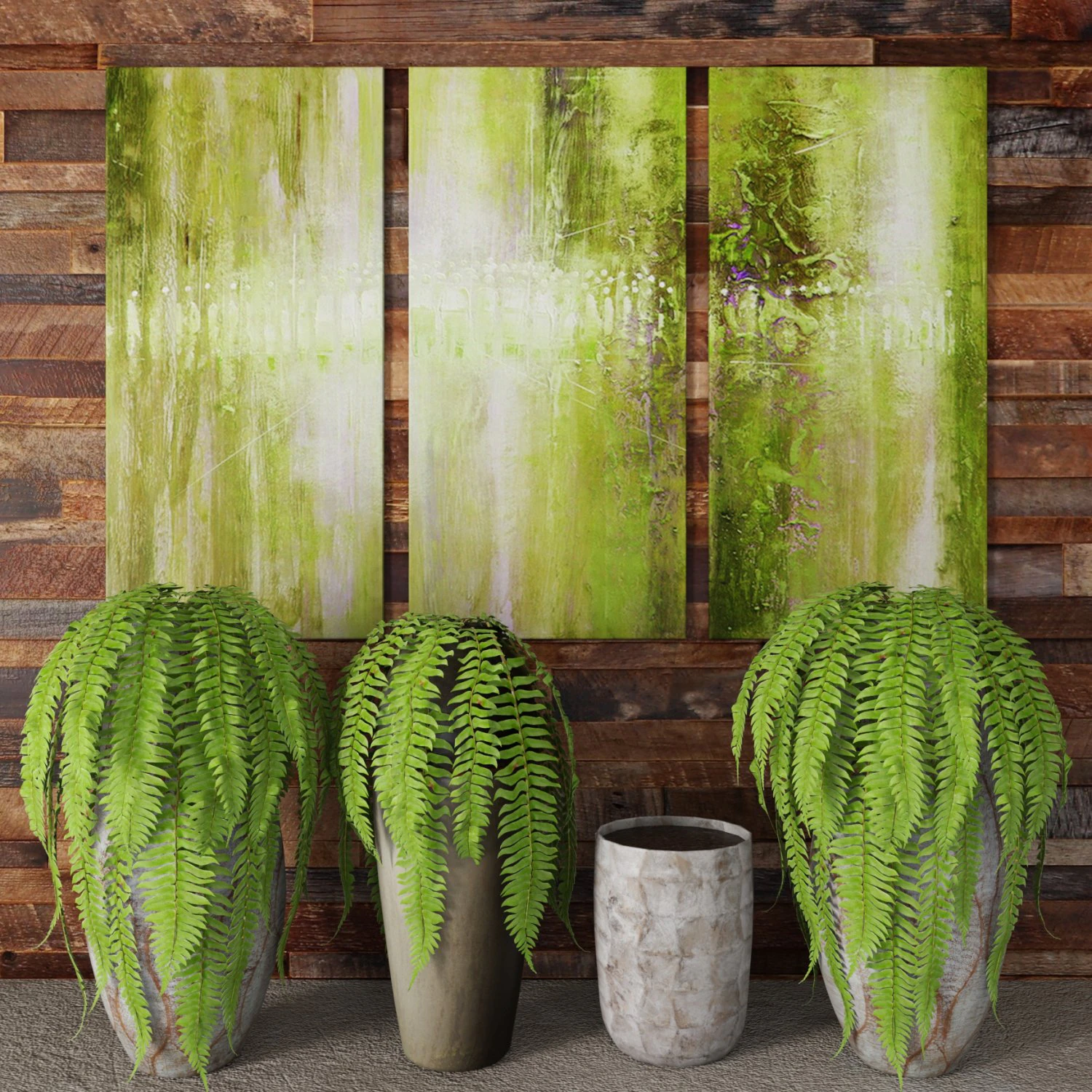 fern collection 3D Model .c4d .max .obj .3ds .fbx .stl .blend