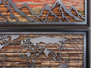 wood wall art Model 3D