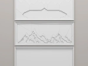 wood wall art 3D Model