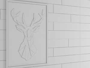 white parquet 3D-Modell