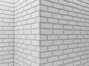 white bricks 3D 모델