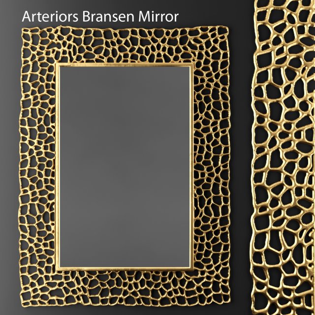 arteriors bransen mirror Modelo 3D .c4d .max .obj .3ds .fbx .stl .blend 