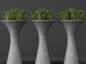 potted plants 1 3D Model