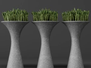 potted plants 1 3D Model